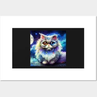 Persian Cat Watercolor Posters and Art